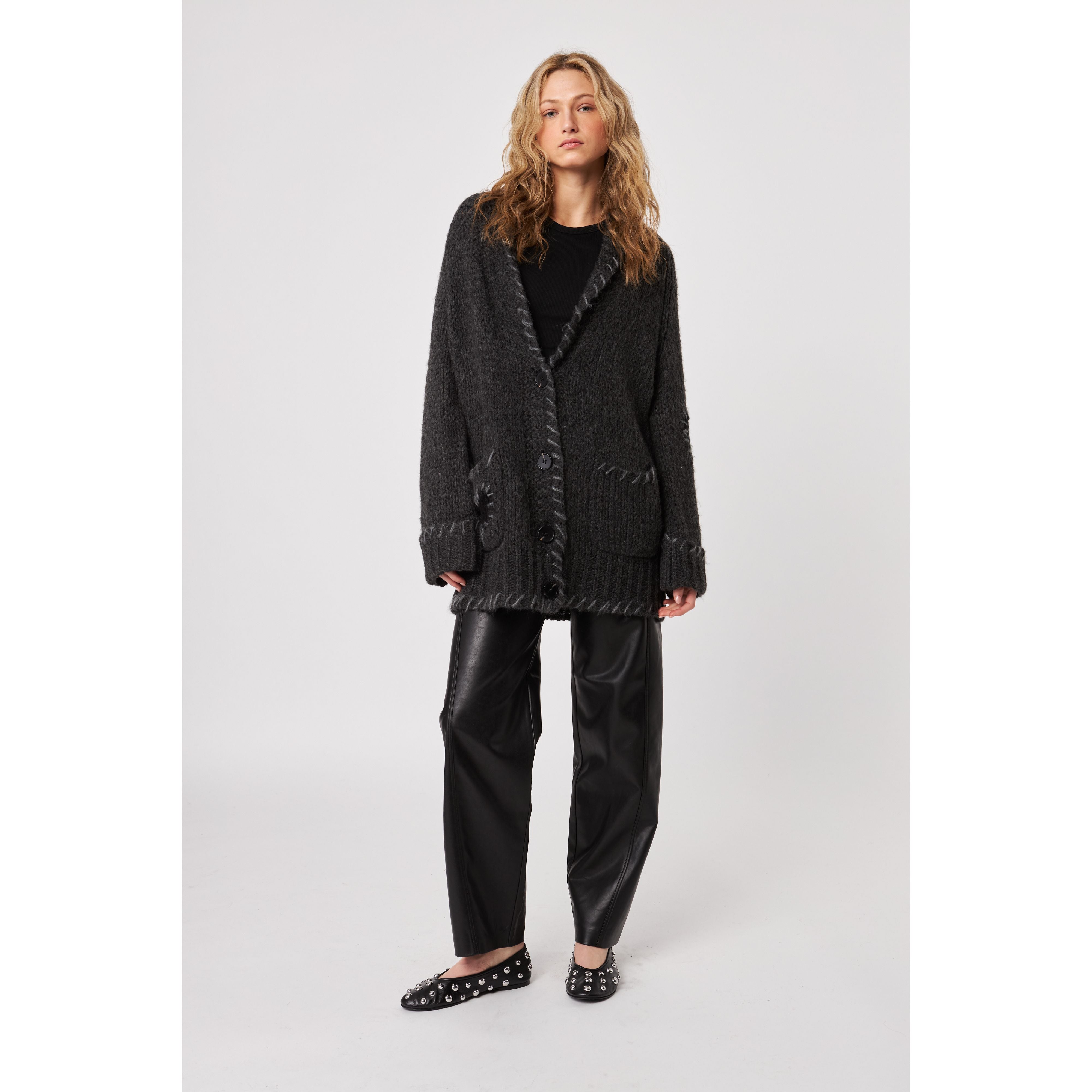 John & Jenn - Tripp Cardigan in Stormy Amore