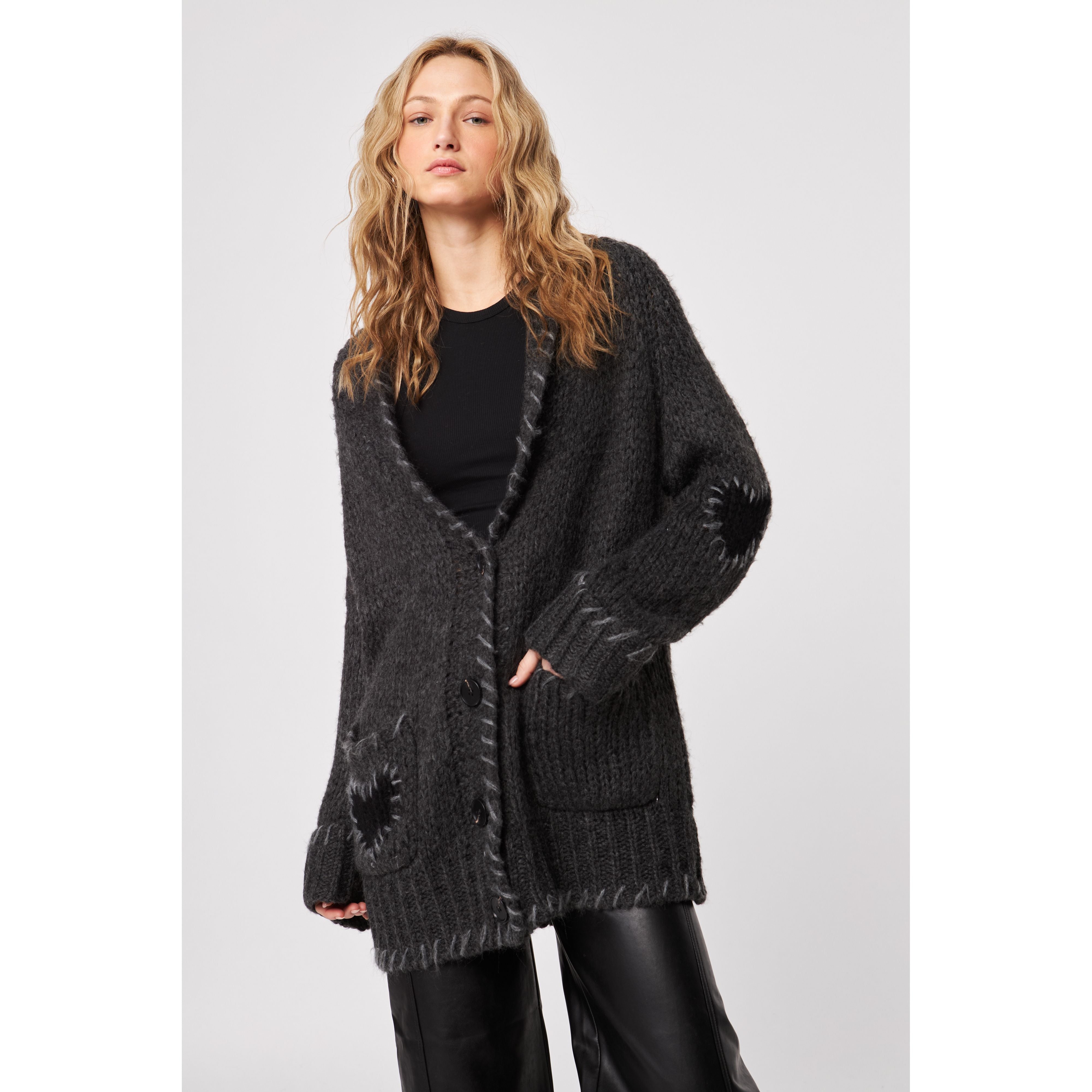 John & Jenn - Tripp Cardigan in Stormy Amore