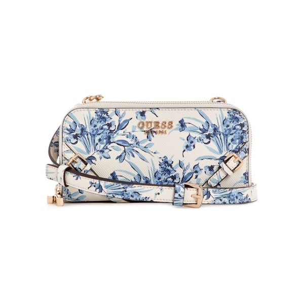 Guess - Bramina Crossbody Organizer in Blue Floral