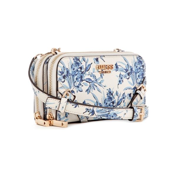 Guess - Bramina Crossbody Organizer in Blue Floral