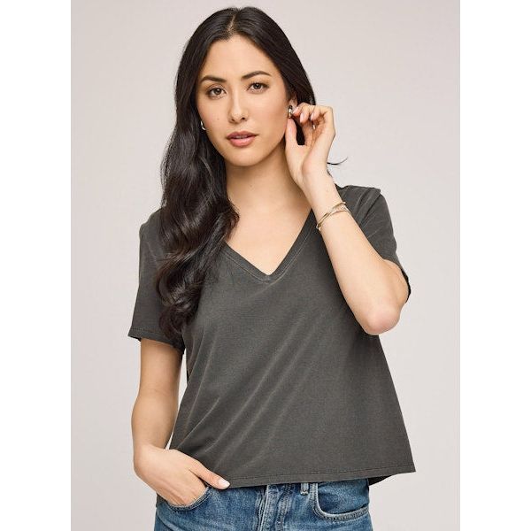 Gentle Fawn - Lucy Tee in Washed Black