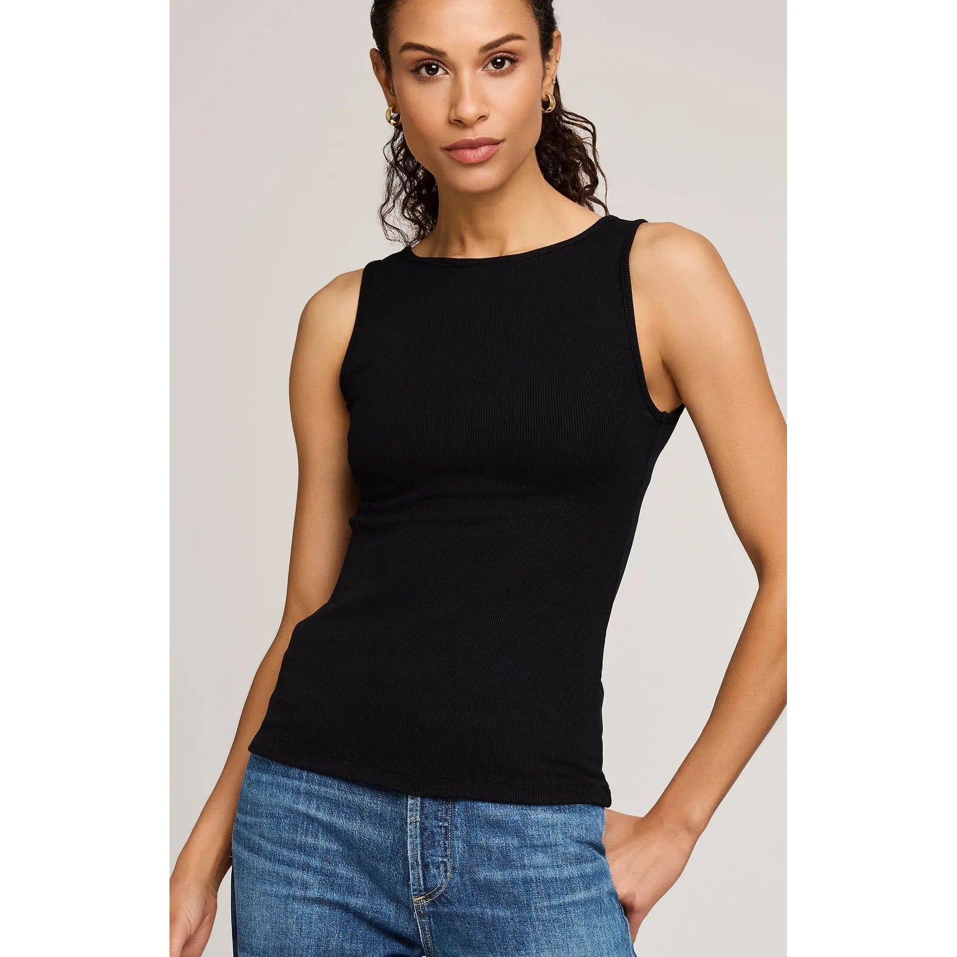 Gentle Fawn - Naia Tank in Black