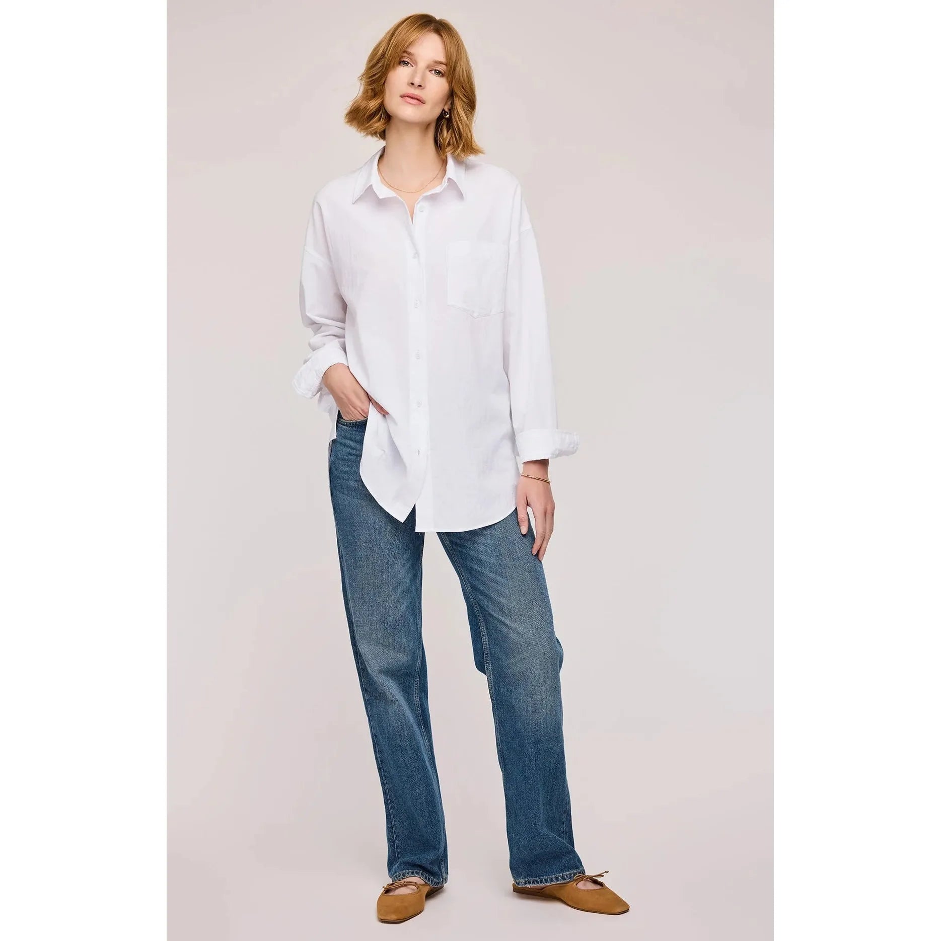 Gentle Fawn - Callahan Button Down Shirt in White