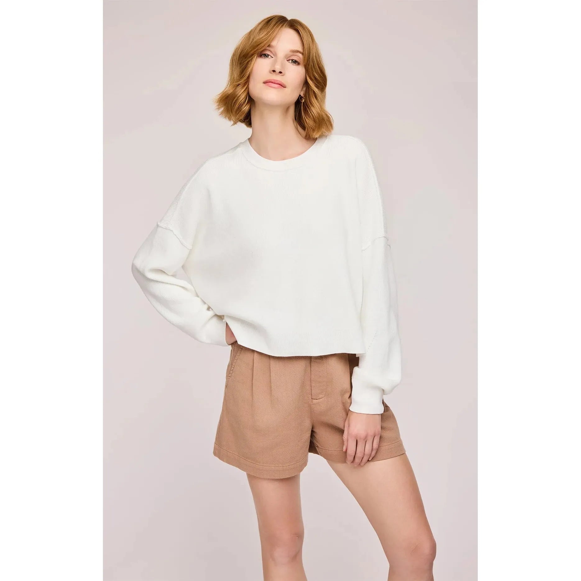 Gentle Fawn - Echo Sweater in White