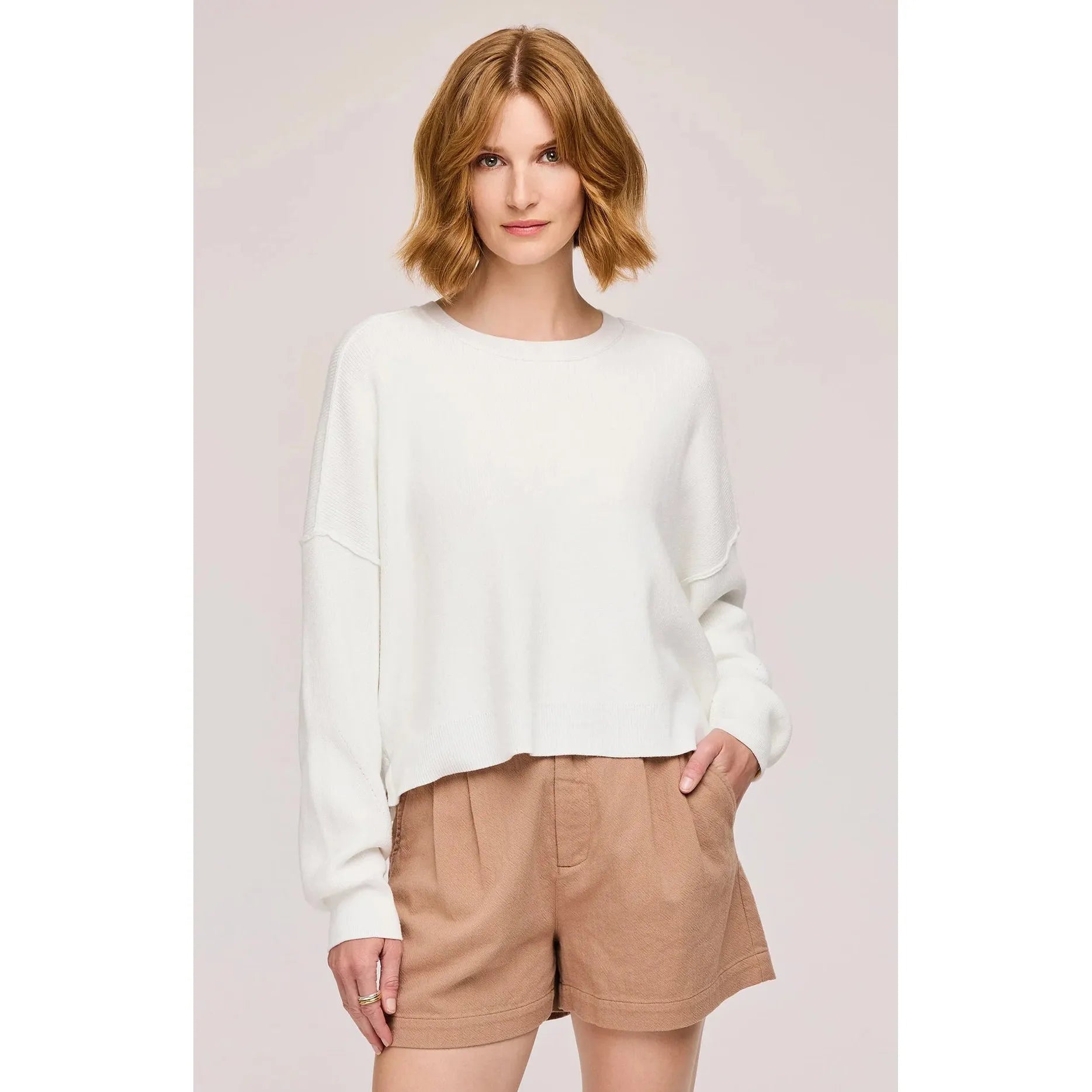 Gentle Fawn - Echo Sweater in White