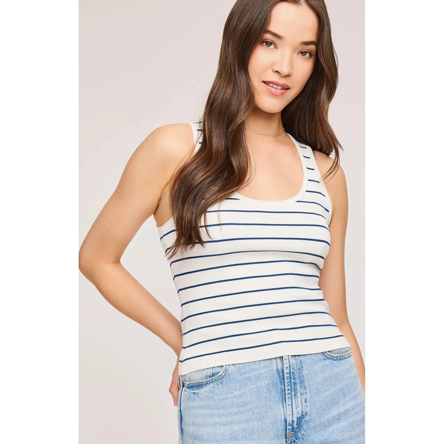 Gentle Fawn - Sierra Tank in Nautical Stripe