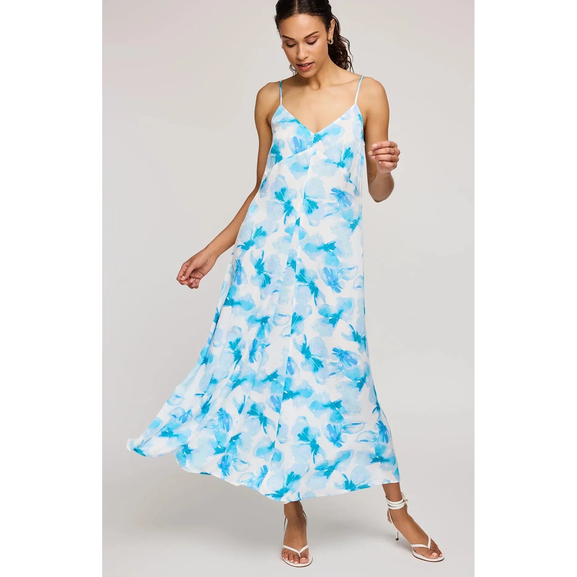 Gentle Fawn - Cynthia Satin Dress in Capri Petal