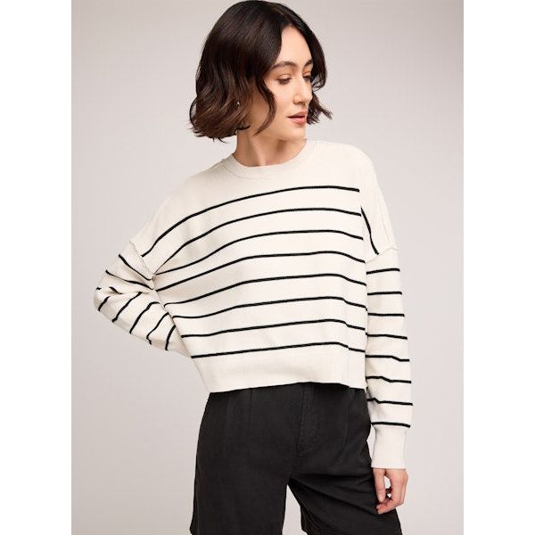Gentle Fawn - Echo Sweater in Black Stripe