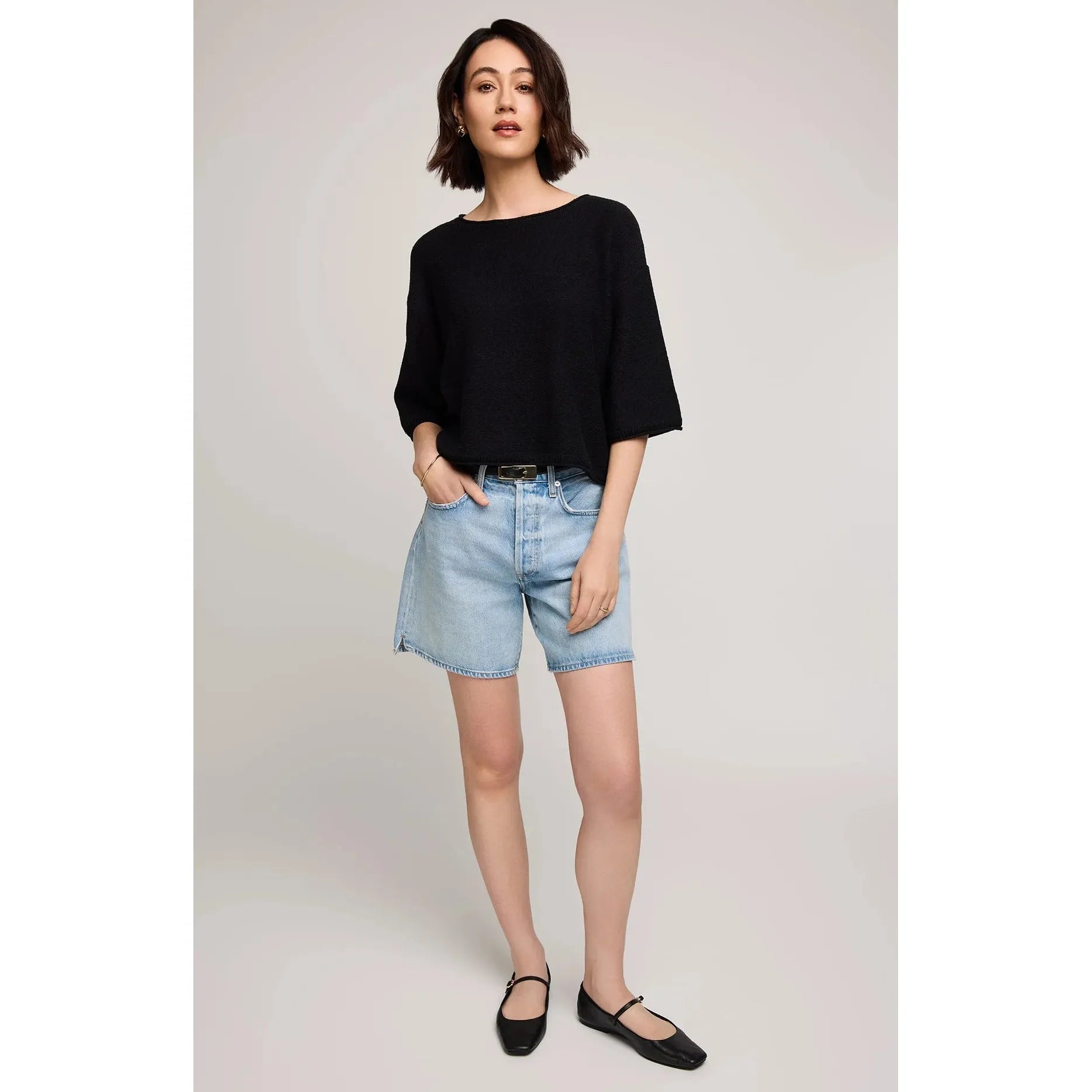 Gentle Fawn - Kerrigan Knit Sweater in Black