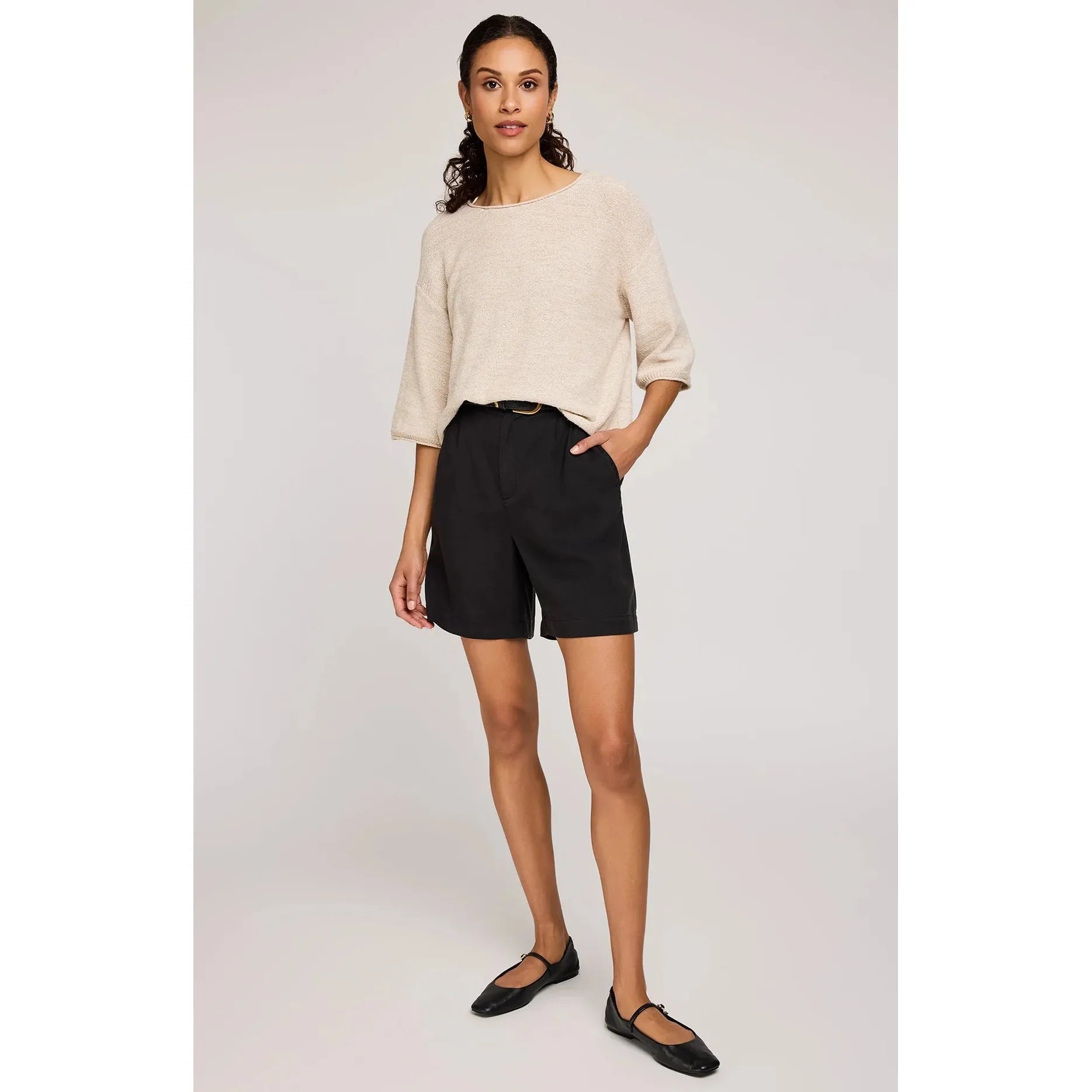 Gentle Fawn - Kerrigan Knit Sweater in Heather Bone