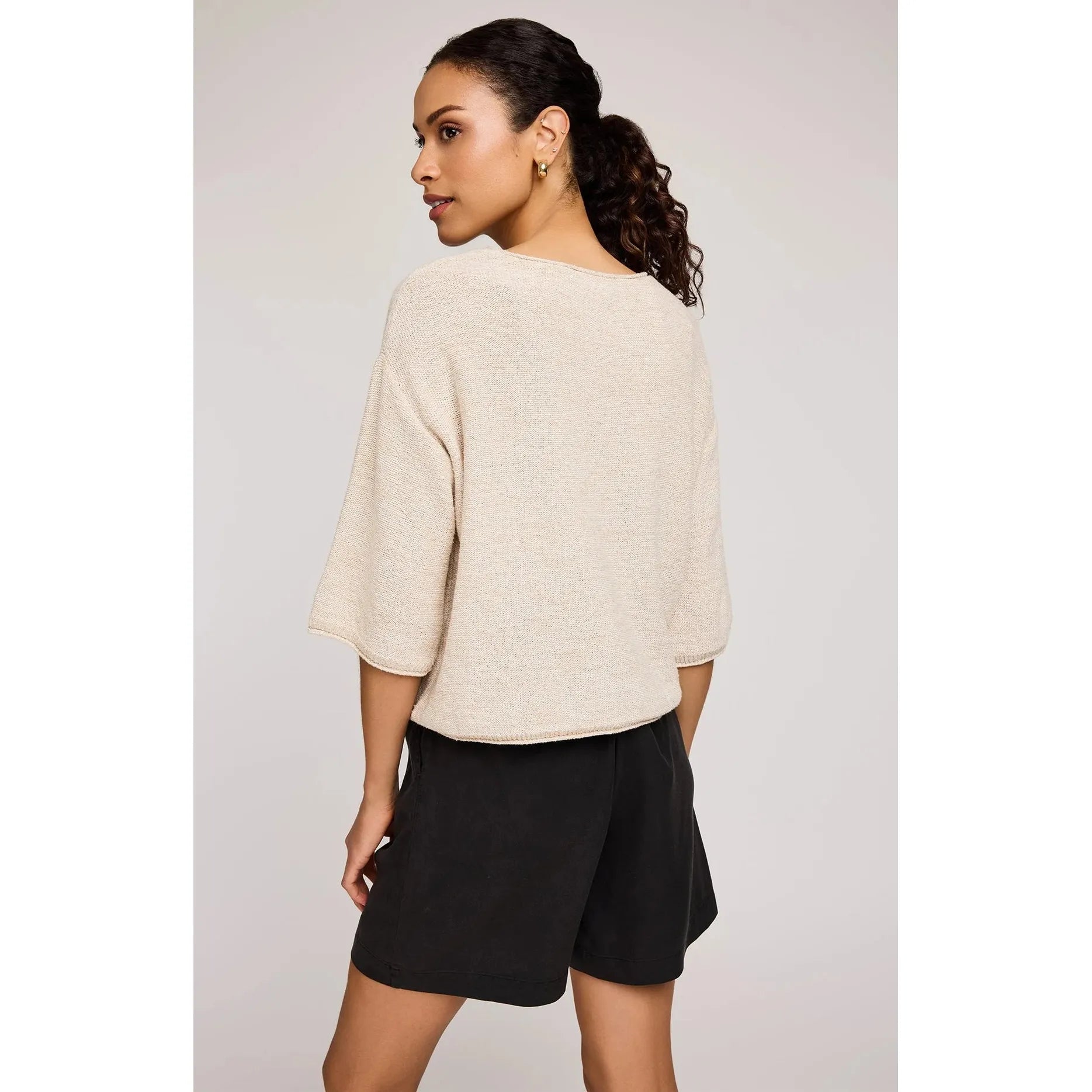 Gentle Fawn - Kerrigan Knit Sweater in Heather Bone