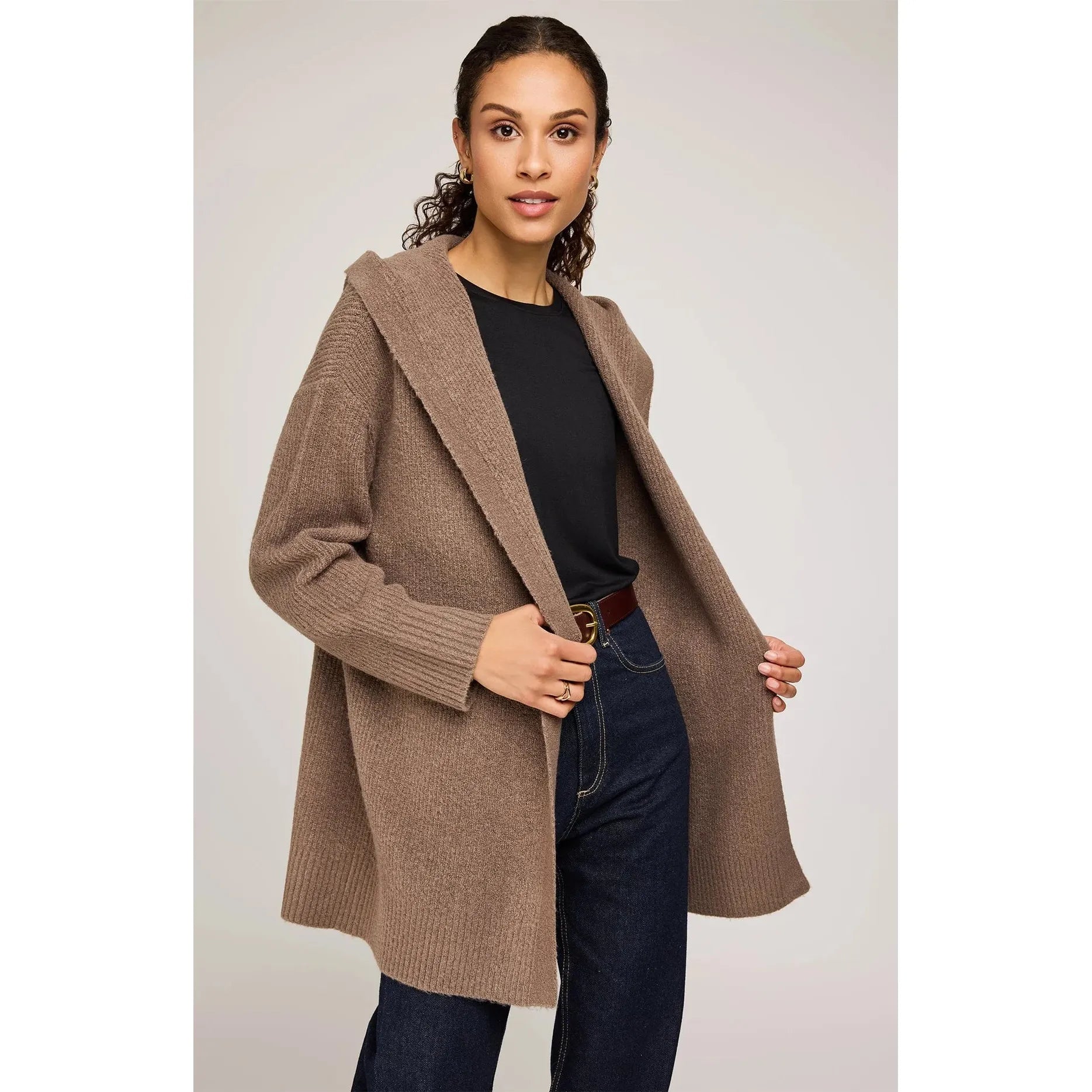 Gentle Fawn - Ilana Cardigan in Heather Bark