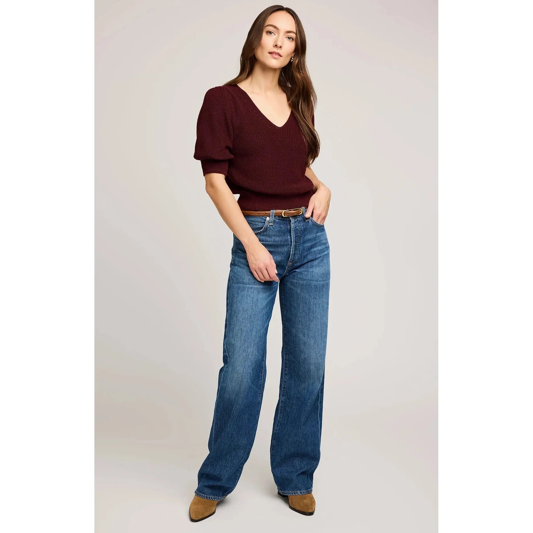 Gentle Fawn - Phoebe Sweater in Merlot