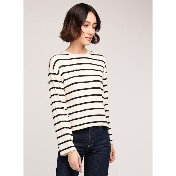 Gentle Fawn - Indy Top in Cream Stripe