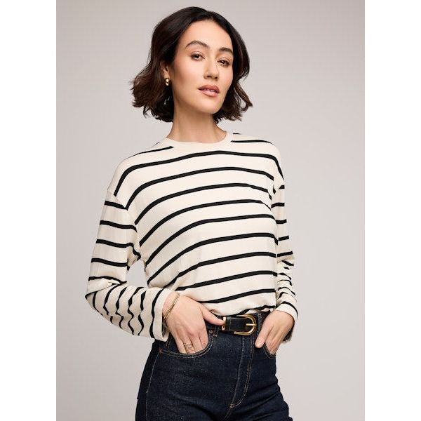 Gentle Fawn - Indy Top in Cream Stripe