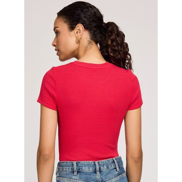 Gentle Fawn - Tate Ribbed Tee in Red