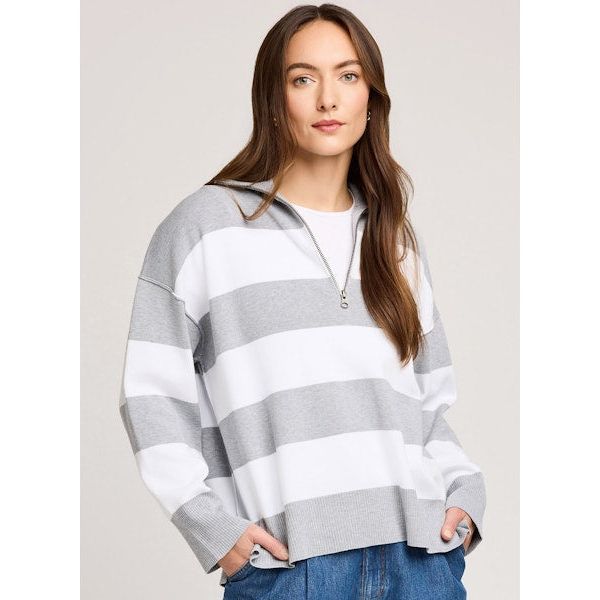 Gentle Fawn - Idris Sweater in Ash Stripe