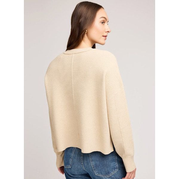 Gentle Fawn - Axel Sweater in Heather Sandstone