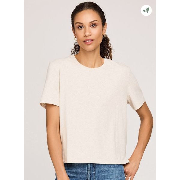Gentle Fawn - Christine Tee in Heather Oat
