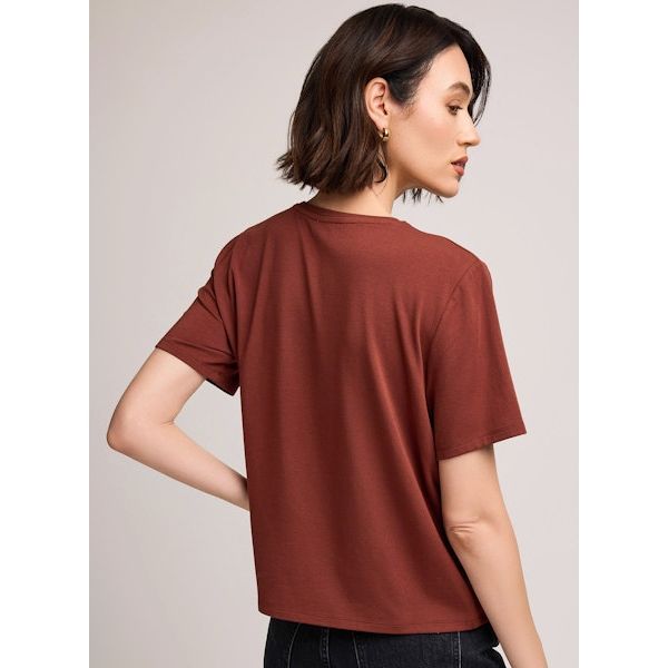 Gentle Fawn - Christine Tee in Mahogany