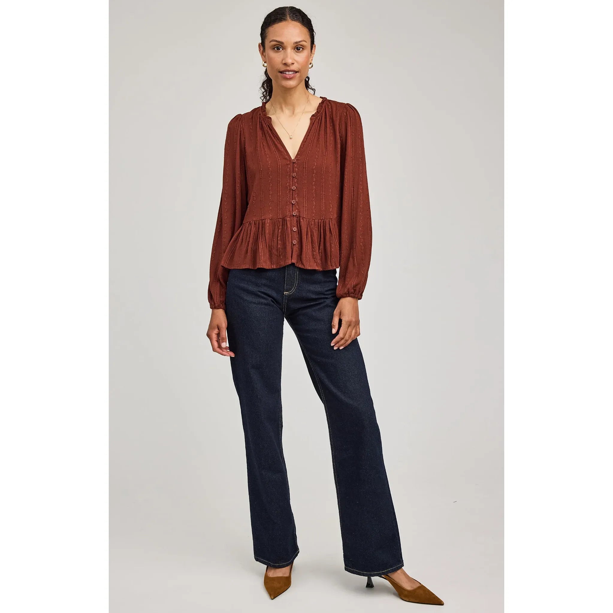 Gentle Fawn - Ophelia Blouse in Mahogany