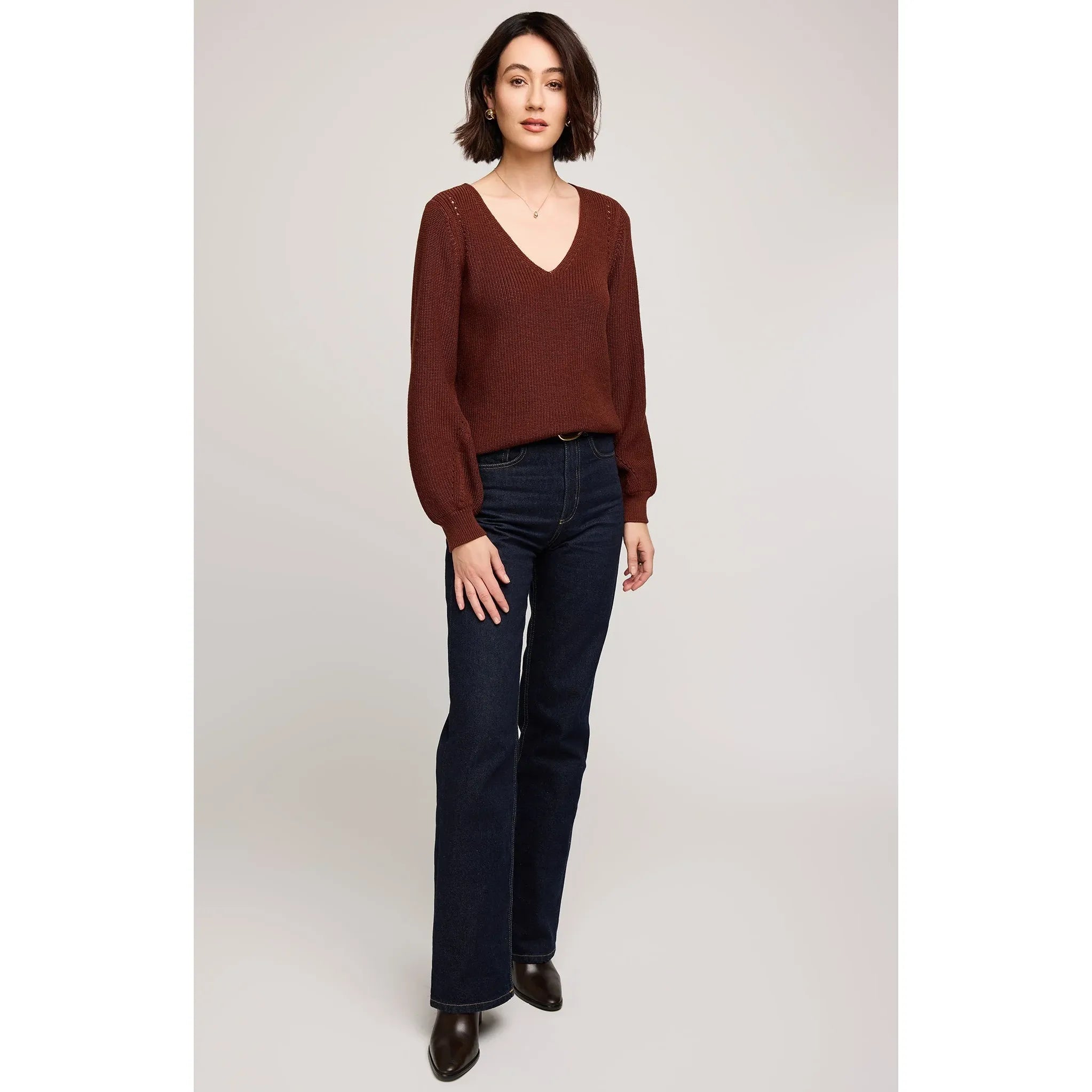Gentle Fawn - Hailey Sweater in Mahogany