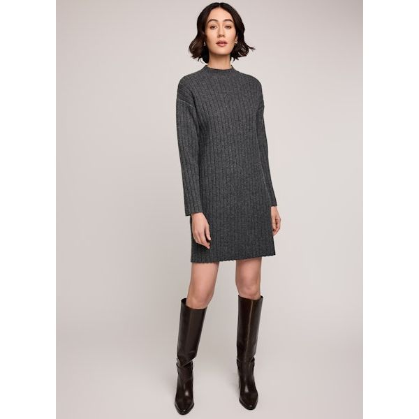 Gentle Fawn - Yvette Sweater Dress in Heather Charcoal