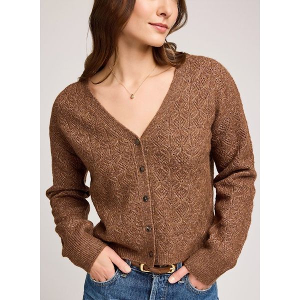 Gentle Fawn - Lila Cardigan in Heather Chestnut