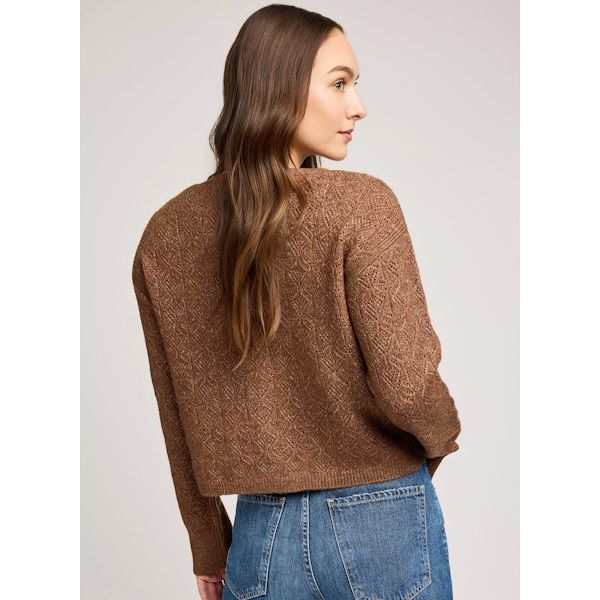 Gentle Fawn - Lila Cardigan in Heather Chestnut