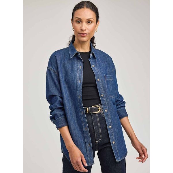Gentle Fawn - Whitney Shirt in Dark Wash