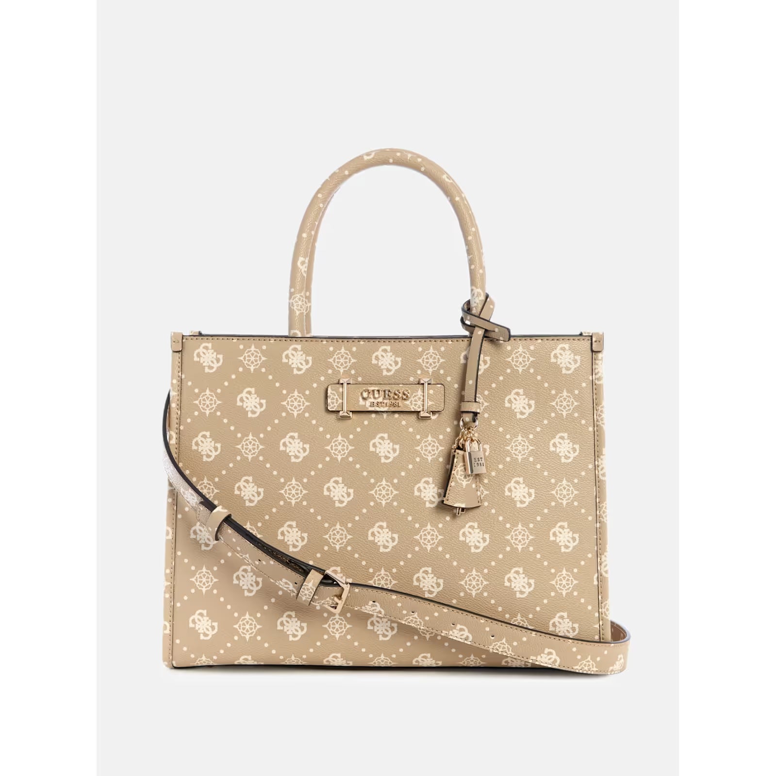 Guess - Silia Peony Dual Compartment Tote in Beige