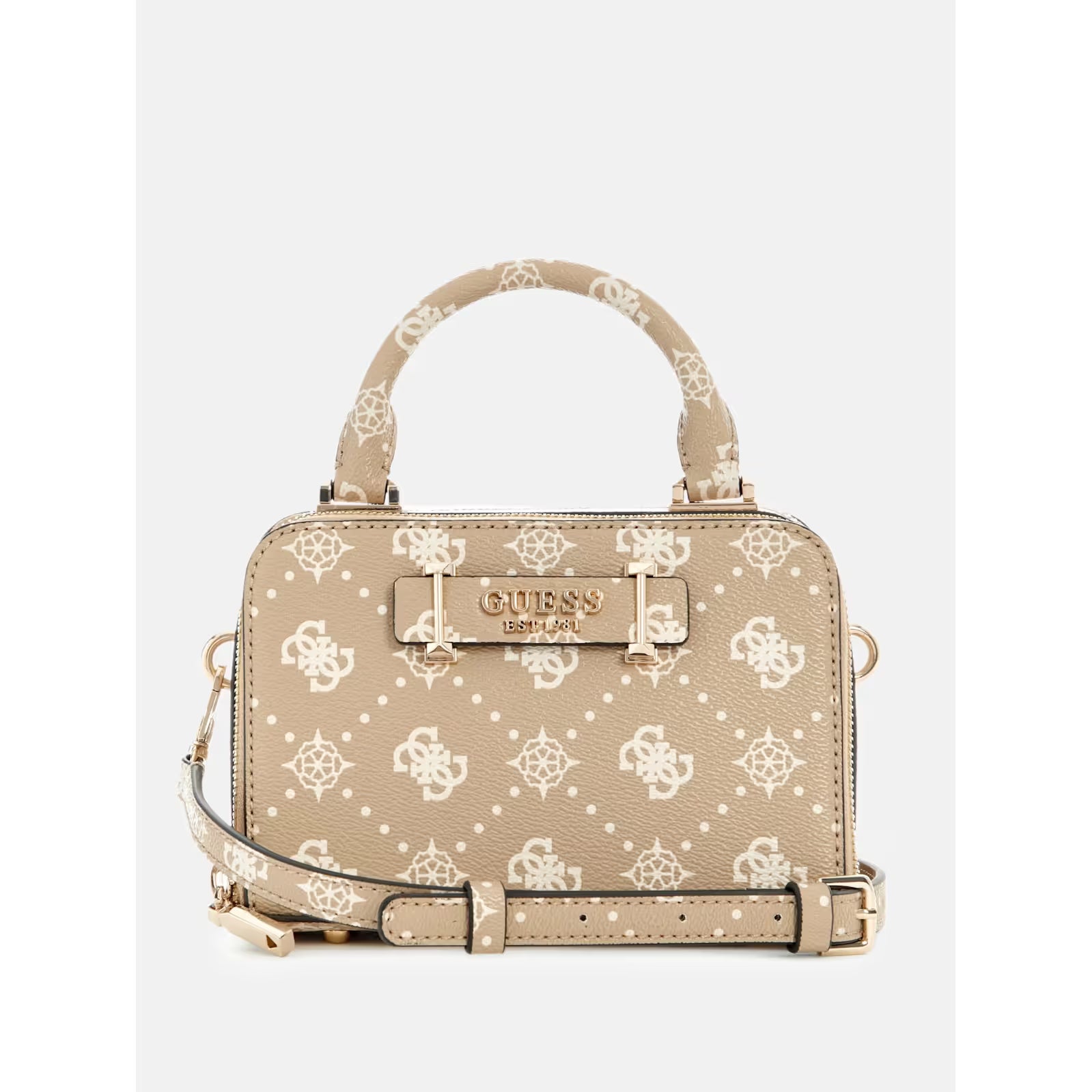 Guess - Silia Peony Mini Satchel in Beige