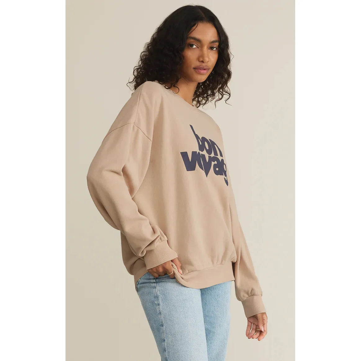 Z Supply - Bon Voyage Sunday Sweatshirt in Parchment