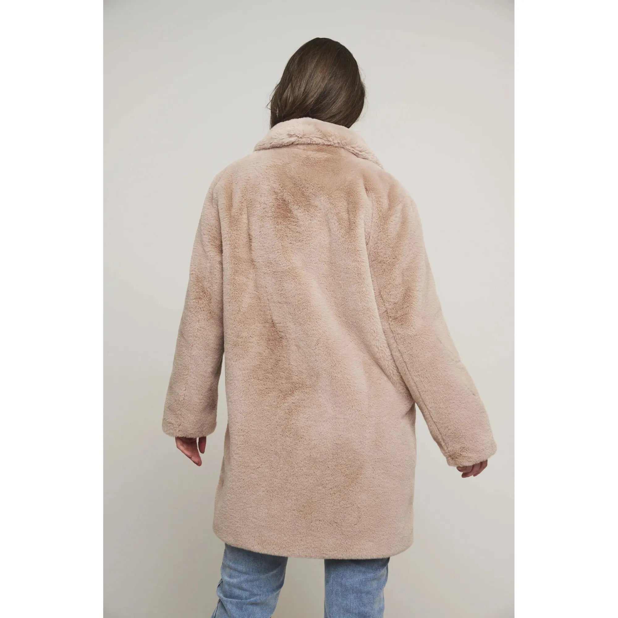 Rino & Pelle - Geppe Faux Fur Jacket in Powder