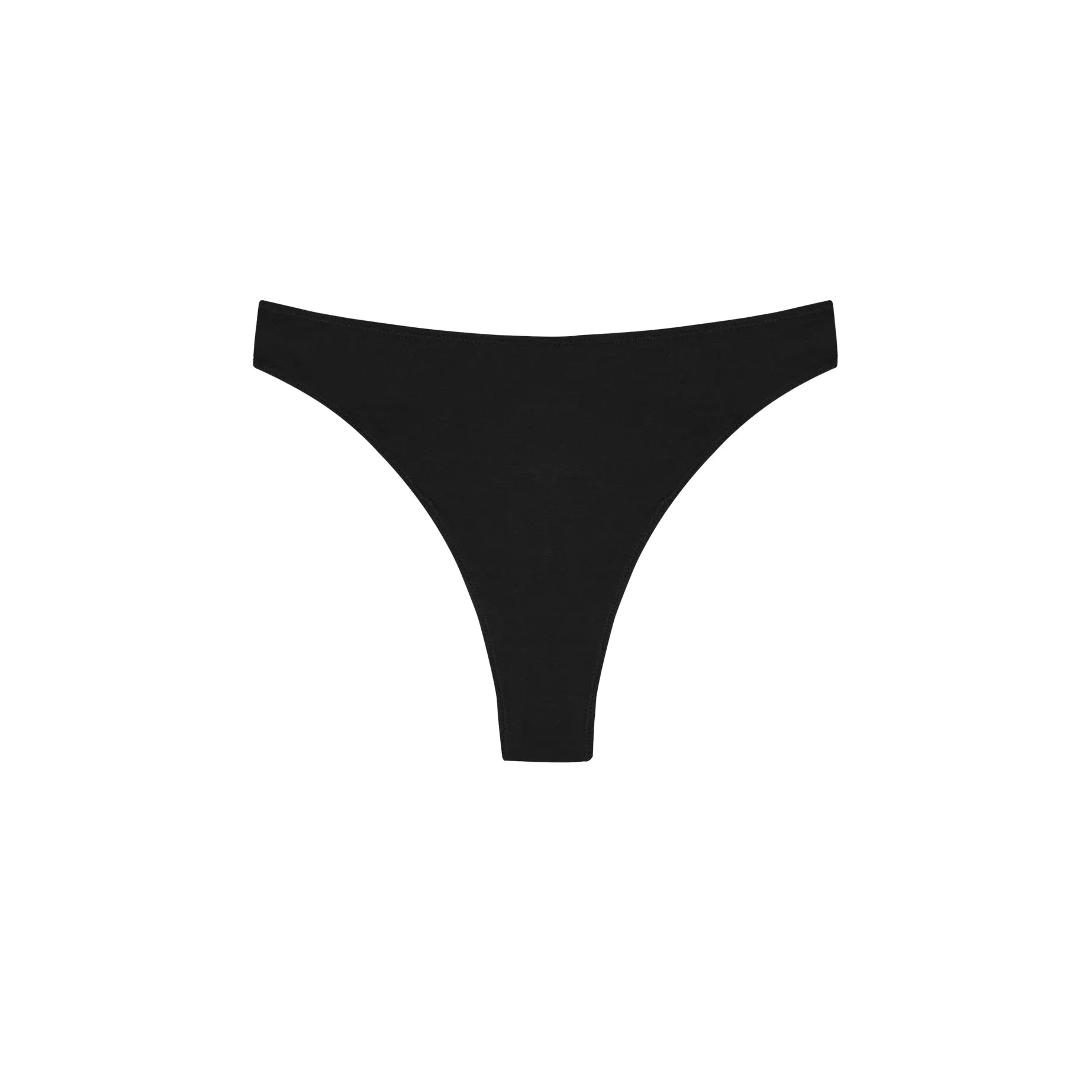 Huha - High Rise Thong in Black