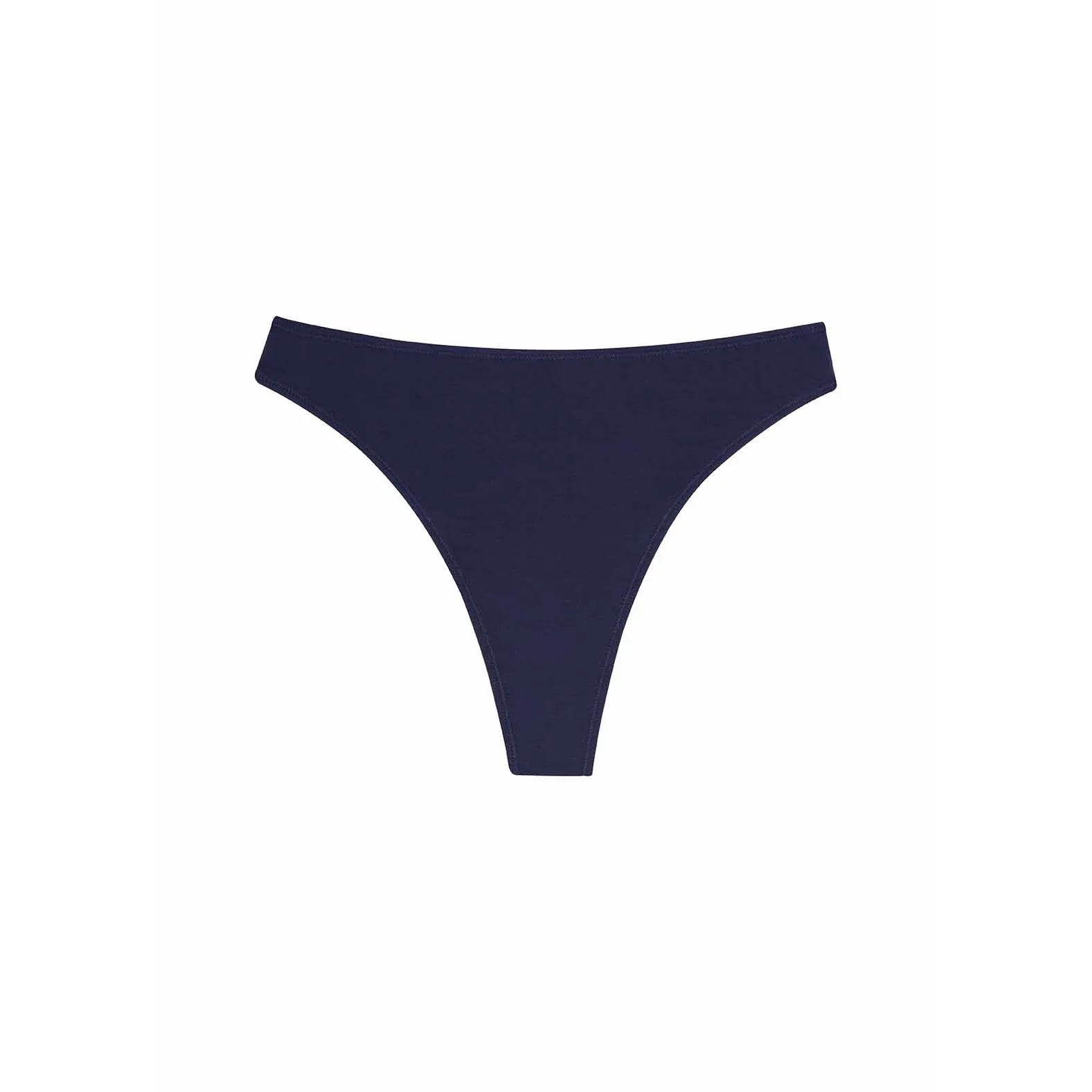 Huha - High Rise Thong in Navy