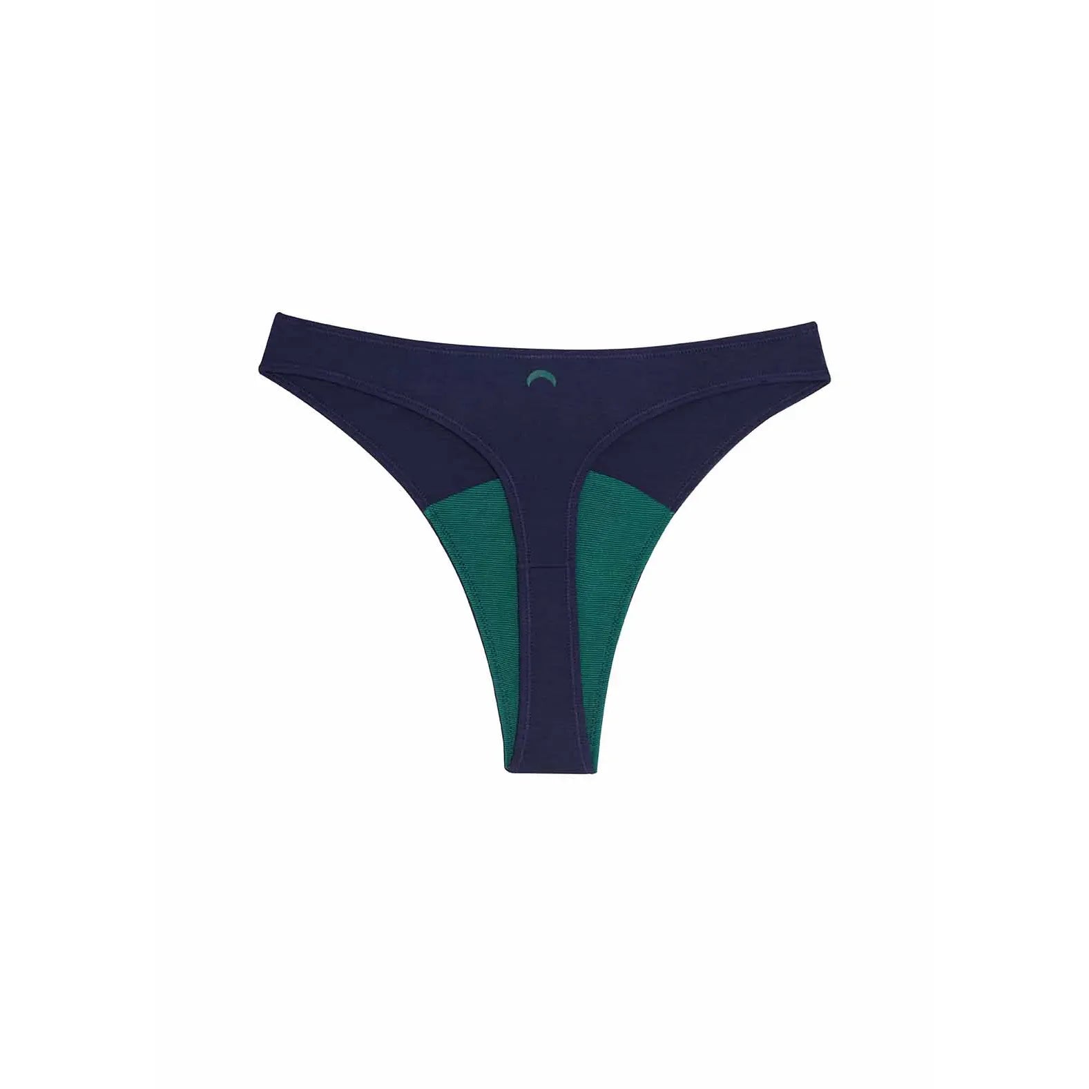 Huha - High Rise Thong in Navy