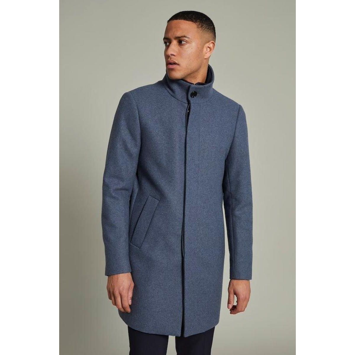 Matinique - Harvey Wool Coat in Dust Blue