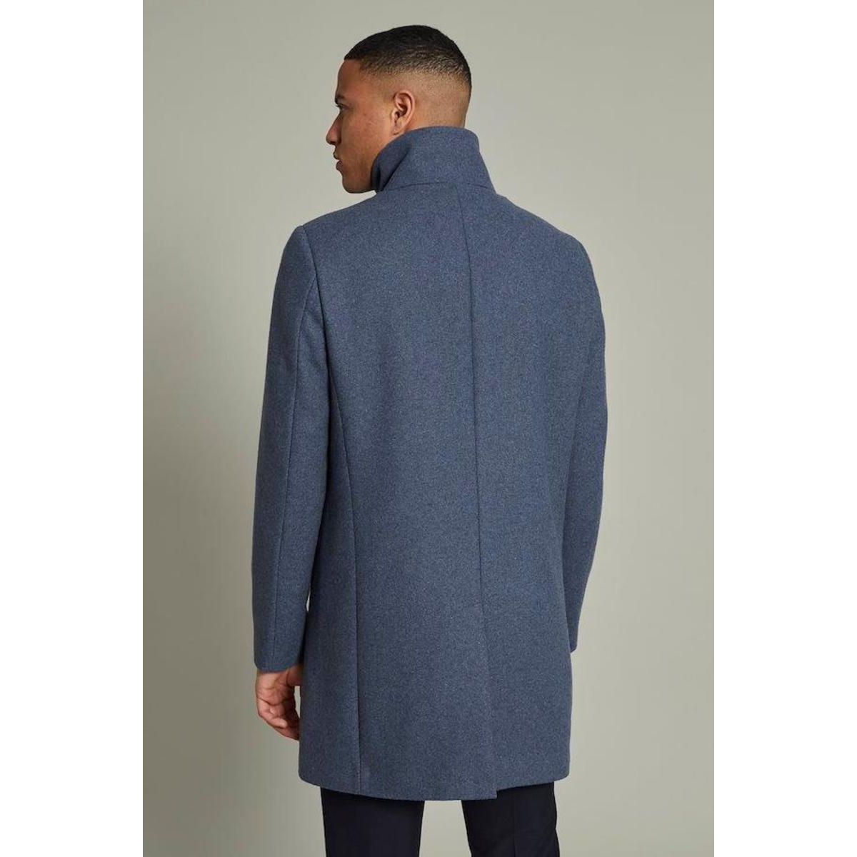 Matinique - Harvey Wool Coat in Dust Blue