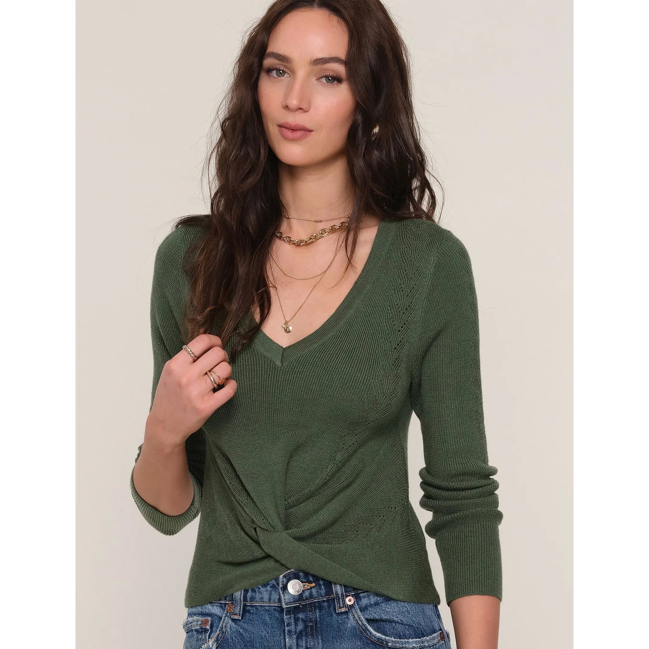 Heartloom - Zazie Top in Forest