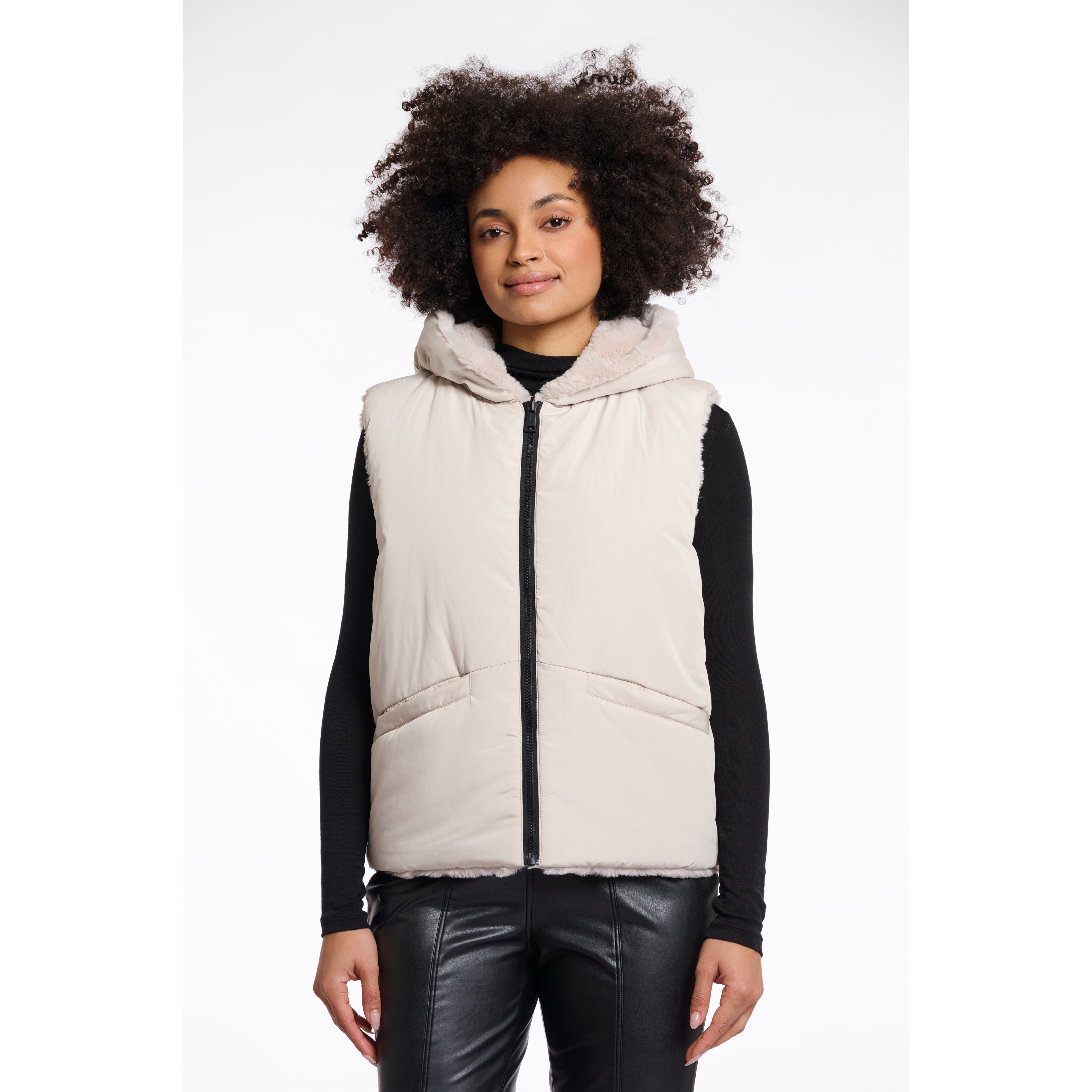Rino & Pelle - Hiddo Reversible Vest in Stone