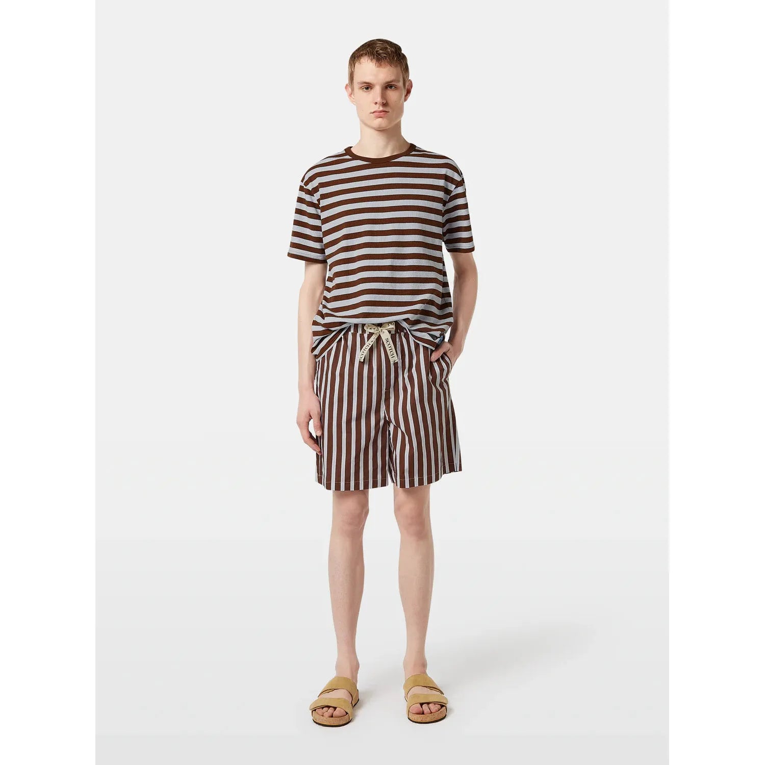 Scotch & Soda - Striped Poplin Bermuda Short