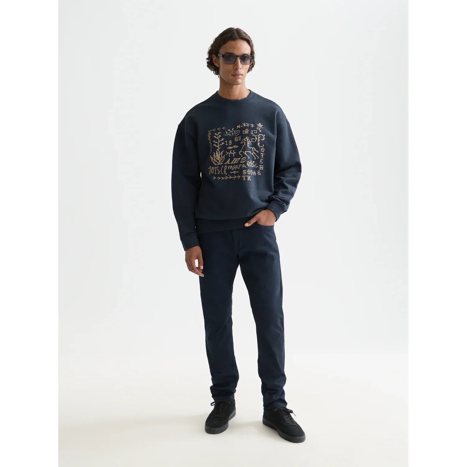 Scotch & Soda - Ralston Stretch Cotton Twill Pant in Carbon