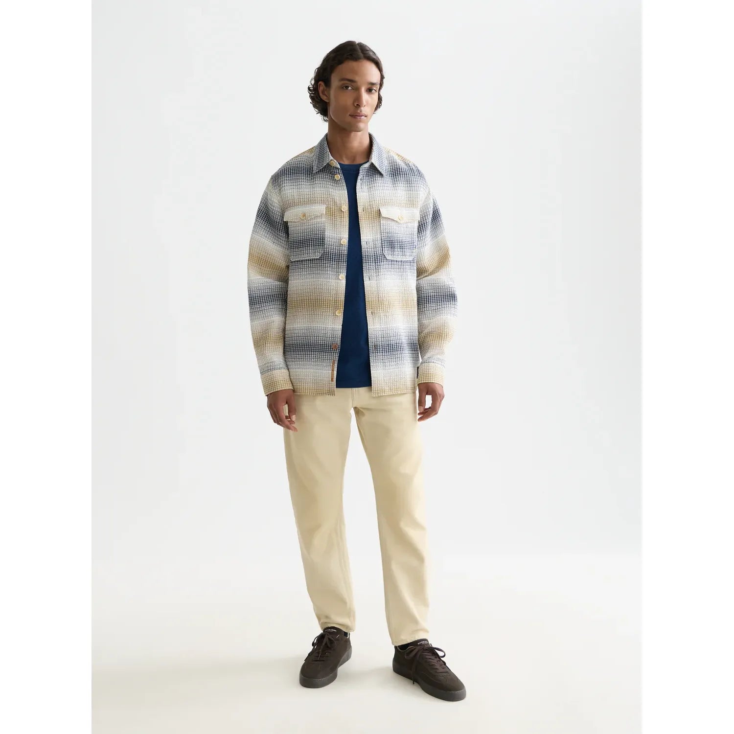 Scotch & Soda - Waffle Structure Stripe Shirt