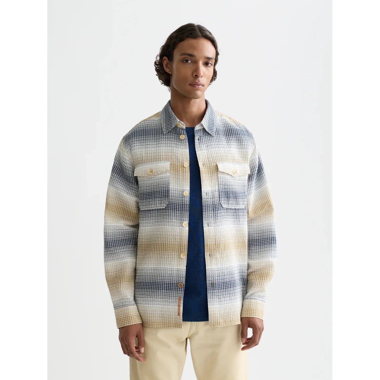 Scotch & Soda - Waffle Structure Stripe Shirt