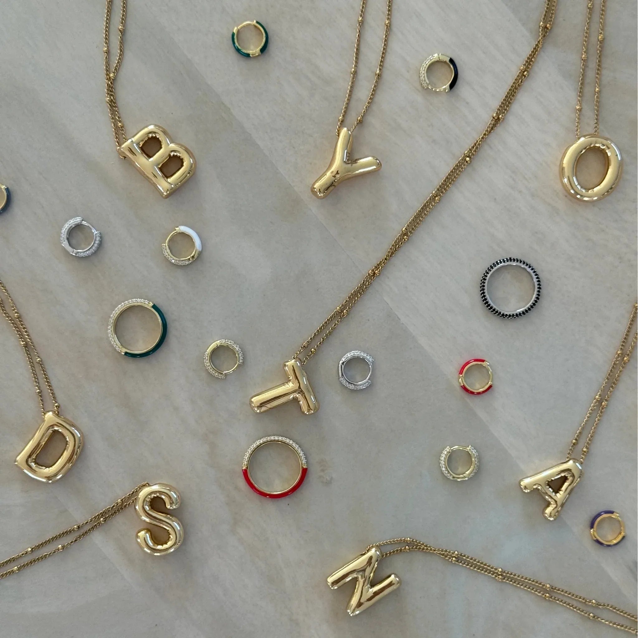 Lua & Sol - Helium Necklace - Initial A