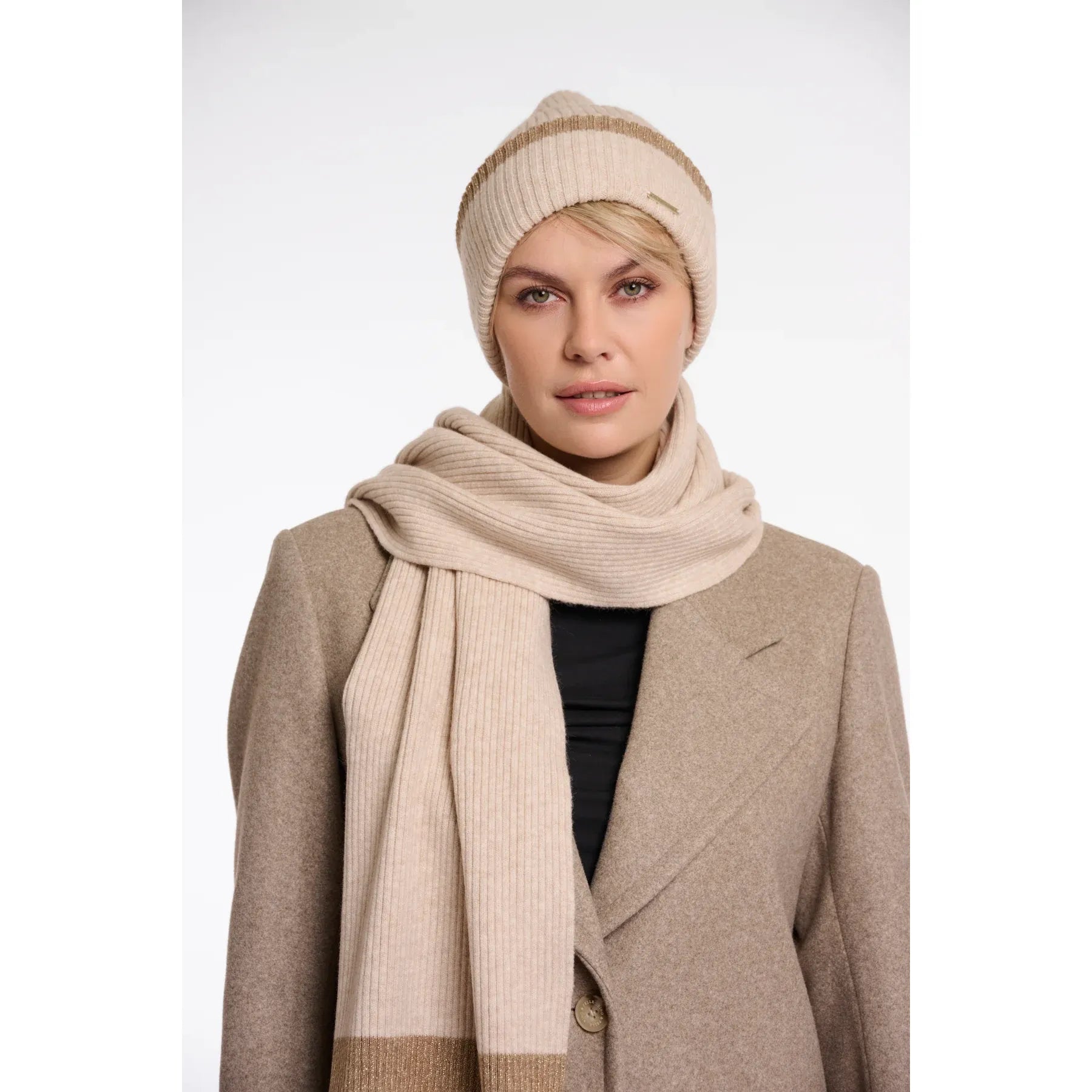 Rino & Pelle - Ingrid Knitted Beanie in Birch Melange