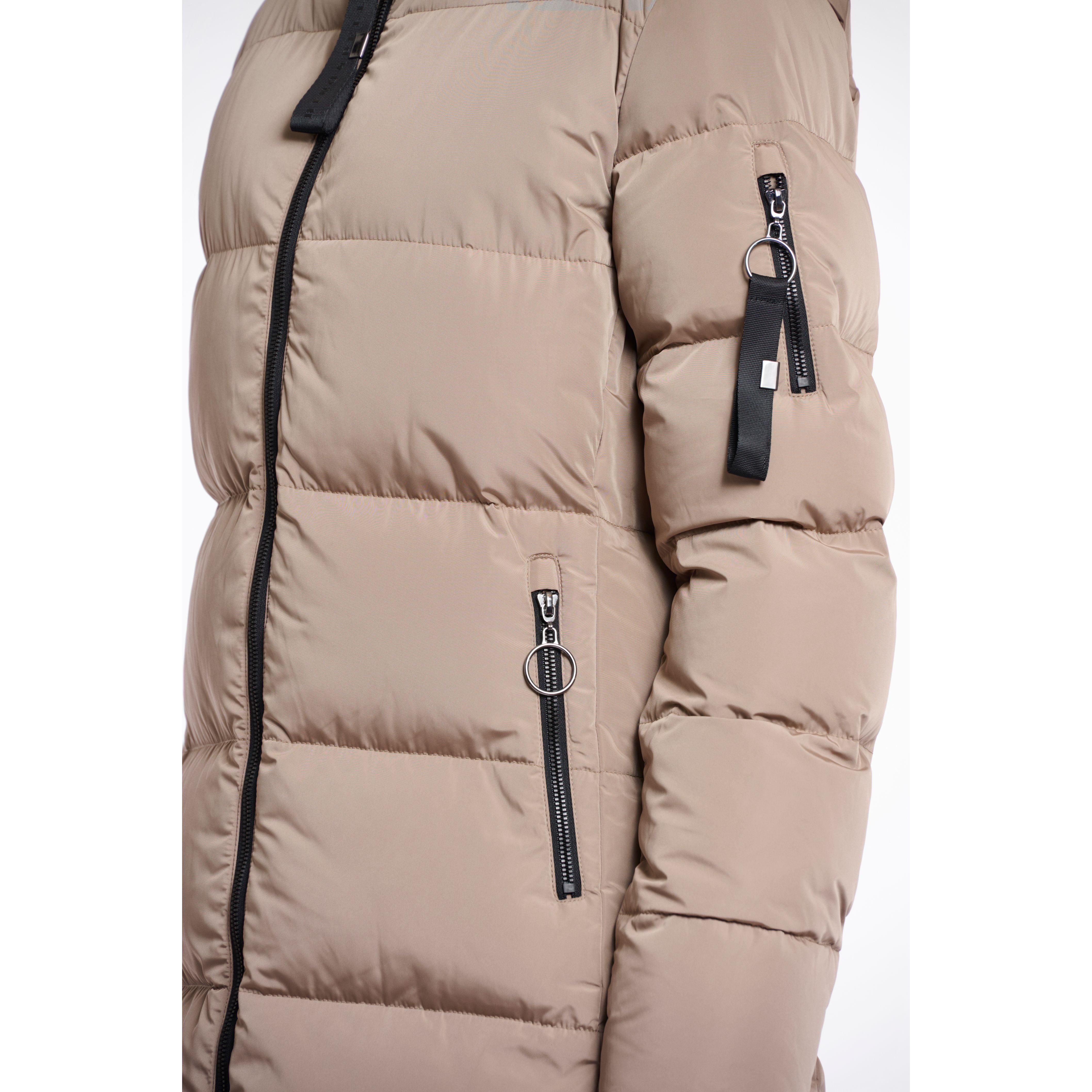 Rino & Pelle - Jade Long Padded Coat in Toffee