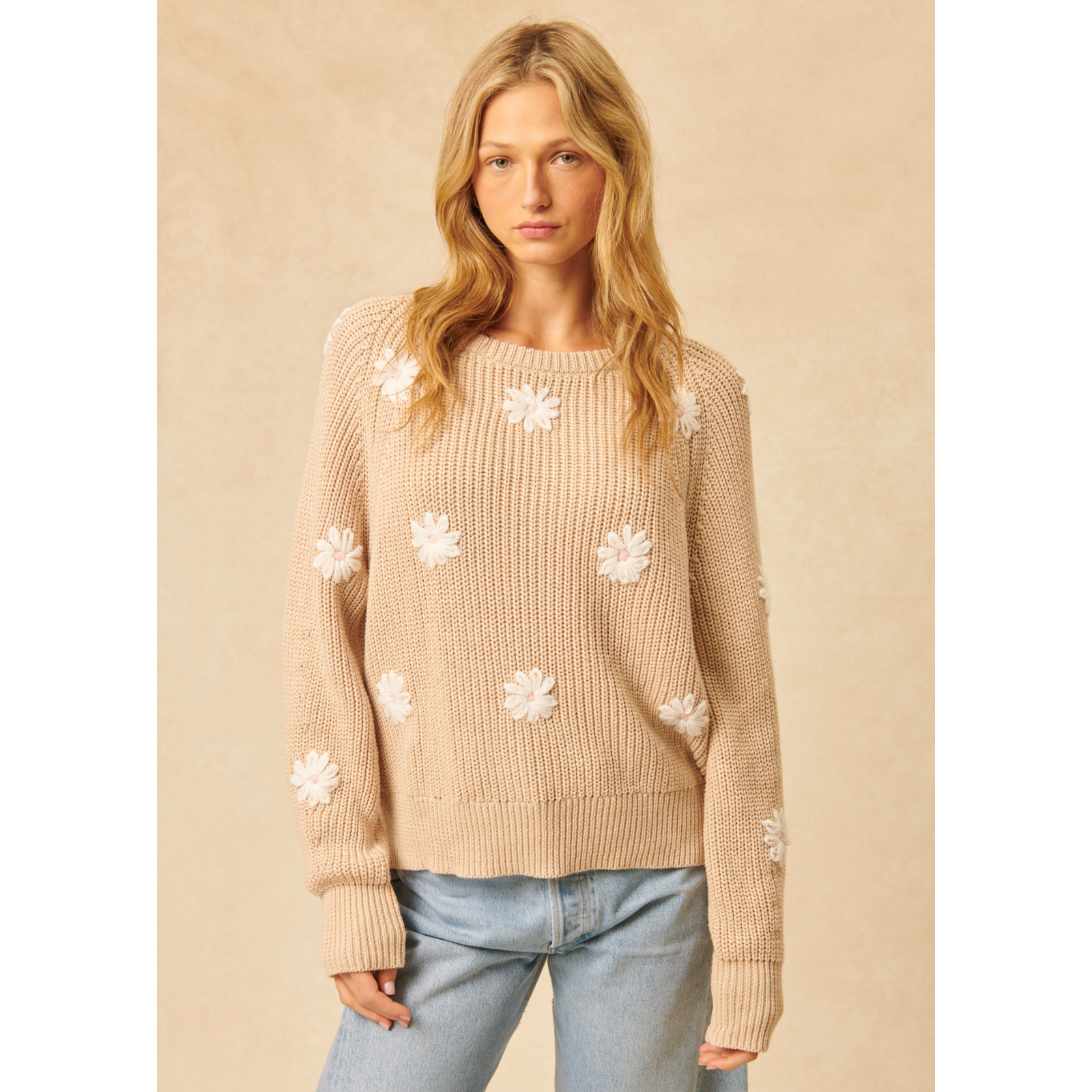 John & Jenn - Hendrix Sweater in Sandstone