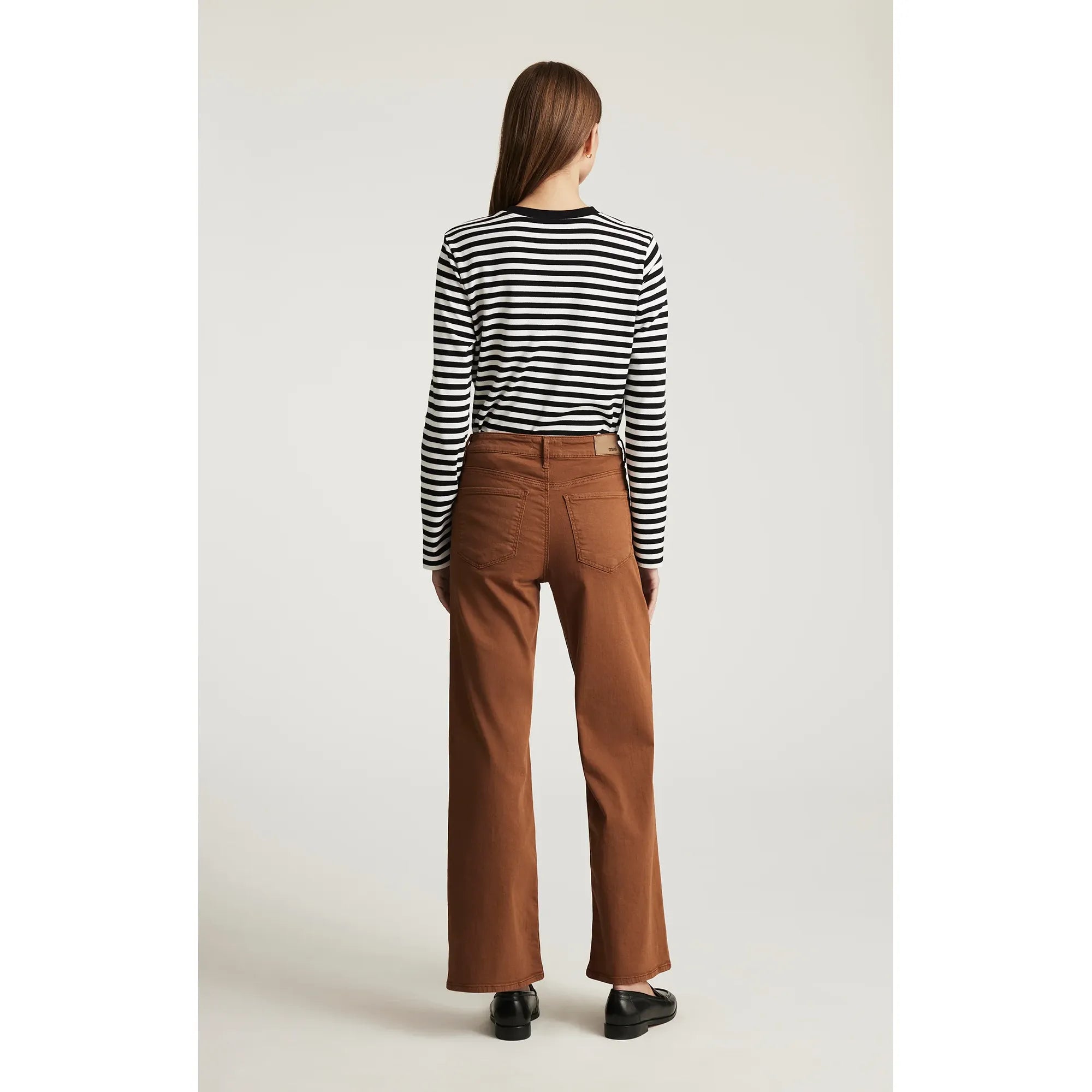 Mavi - Alena Wide Leg in Camel Flex Blue